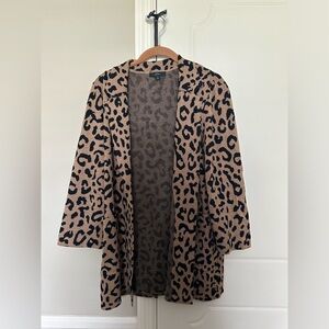 Jcrew Leopard Sweater Jacket Cardigan